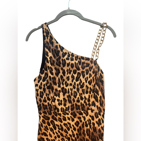 ALICE + OLIVIA HARMONY CHAIN STRAP DRAPEY SLIP DRESS - Picture 5 of 16